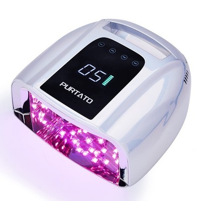 PURTATO Professional Rechargeable 96W UV LED Portable Cordless UV Light for N...