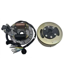 2 Coil Magneto Stator & Flywheel for 70cc 125cc CRF50 110cc SSR Pit Dirt Bike