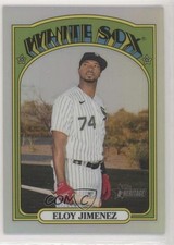2021 Topps Heritage Chrome Refractor 397/572 Eloy Jimenez #191 0d1w
