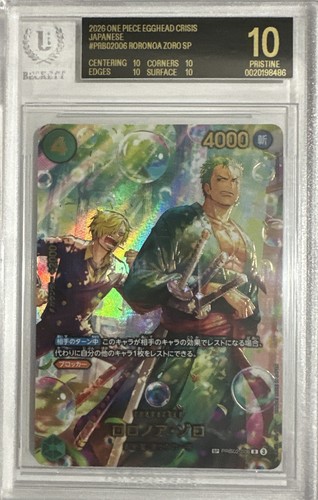 BGS 10 BLACK LABEL One Piece CCG Roronoa Zoro PRB02-006 Egghead Crisis Japanese