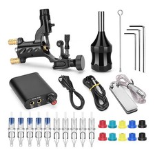 Rotary Tattoo Machine Kit, ATOMUS Tattoo Motor Pedal Clip Cord Handle Grip 3RL
