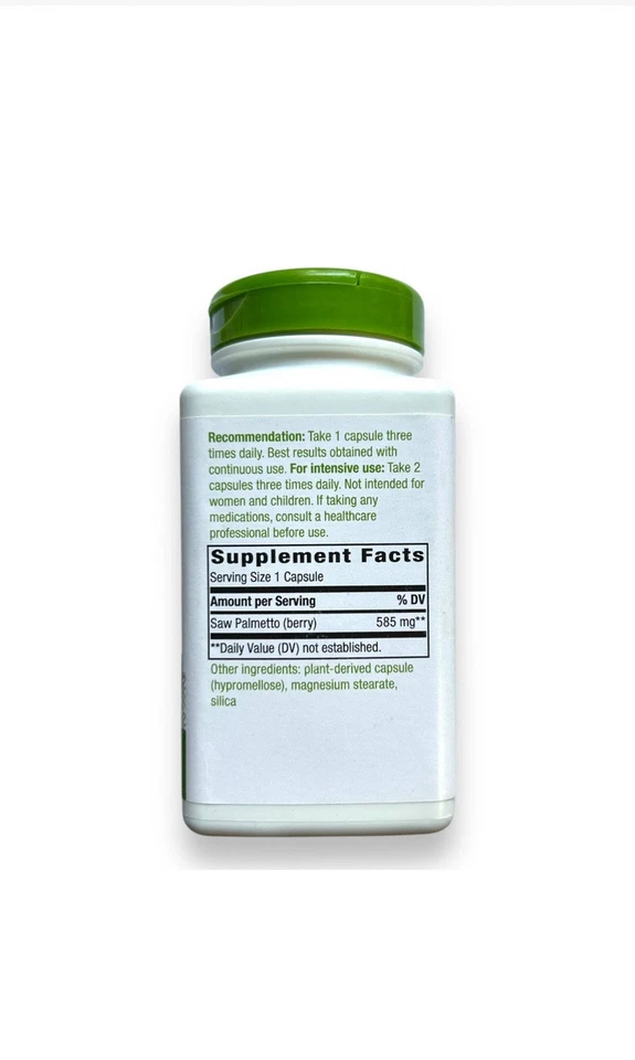 Prostate Health SAW PALMETTO BERRIES 585mg - 100 Cápsulas Nature's Way 12/2027 - Imagem 3 de 4