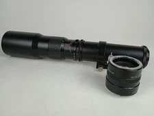 Kimunor 500mm f/8 Telephoto Prime Lens T-Mount Manual Focus w/3X-3 Teleconverter