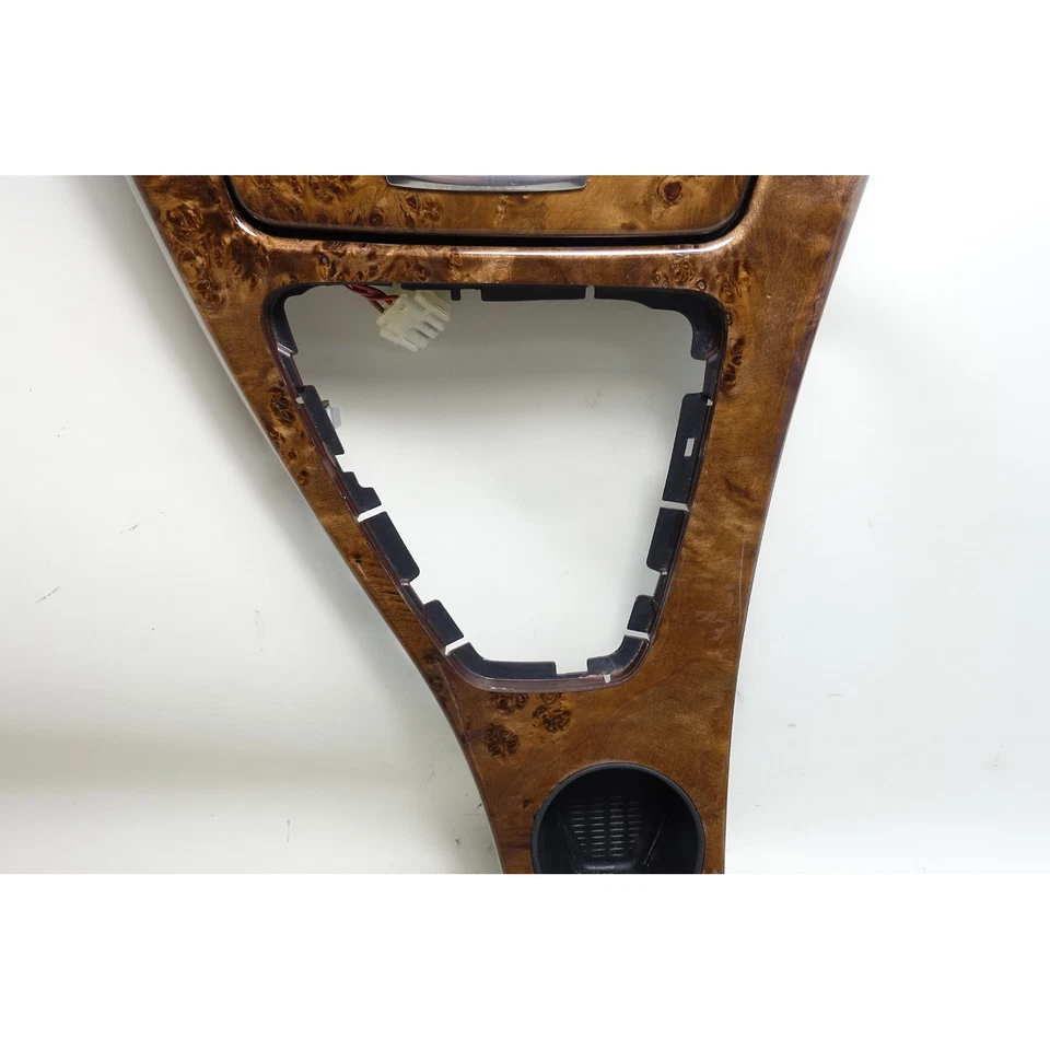 BMW E93 2007-2013 serie 3 convertible consola central delantera moldura de madera álamo fabricante de equipos originales Foto 3 de 4