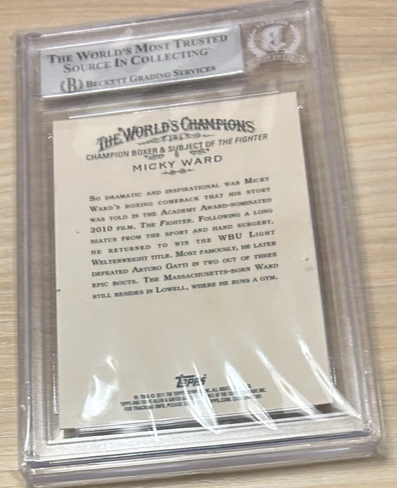 2011 Topps Allen/Ginter's Micky Ward Auto + 1991 Kayo Arturo Gatti (RC) - Image 2 of 4