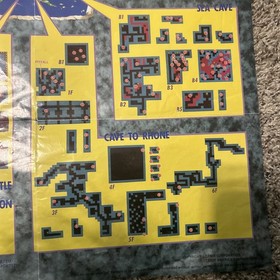 World of Dragon Warrior II (2) Map Poster Insert Video Game Nintendo NES Vintage