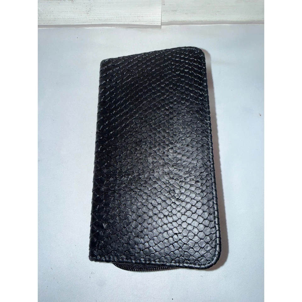 Riesen Schuhputzset Reiseset schwarz Schlangenleder Etui Politurbürsten Schuhlöffel - Bild 3 von 4