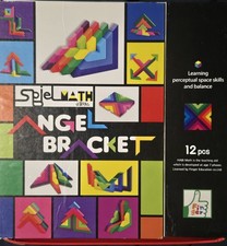 Montessori Geometric Angle Set Math Manipulatives Wooden Blocks Spacial Skills