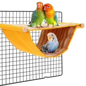 Winter Warm Bird Nest Bed, Parrot Hanging Bed Cage Hammock Snuggle Hut Parrot...