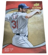 2009 Upper Deck Icons #25 Cliff Lee Cleveland Indians Guardians Baseball Card (B