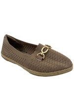 Skechers Women's Cleo Jute Recycled Vegan Knit Loafers Mocha