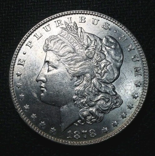 Choice BU 1878  7 over 8TF  Morgan silver dollar $1  7/8TF Blazer