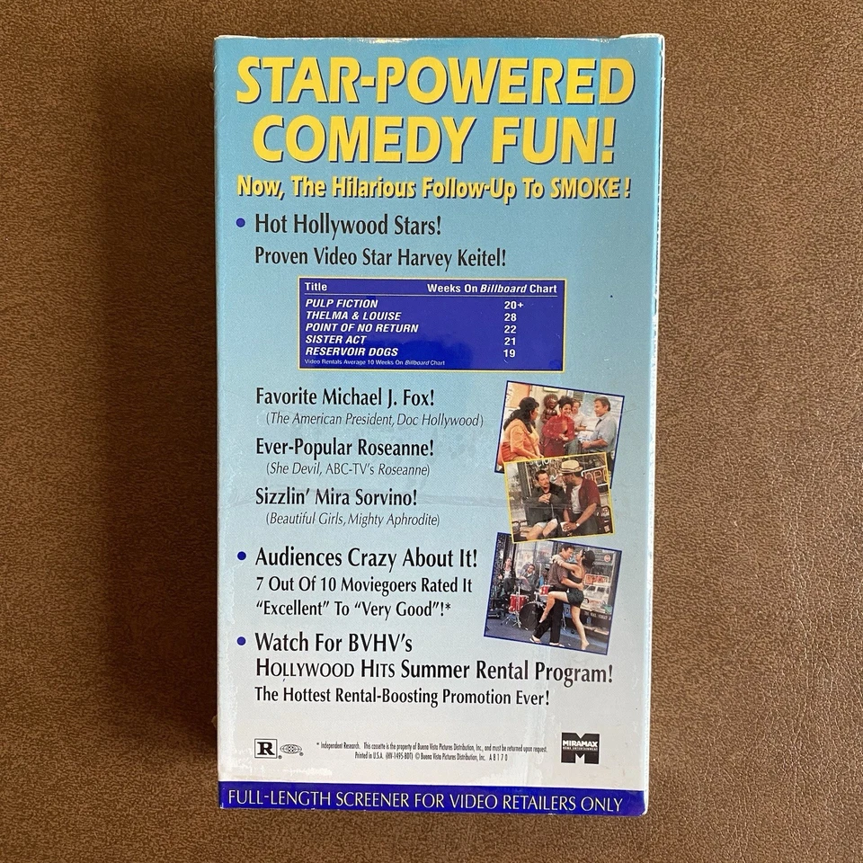 Blue In The Face VHS 1996 Screener Promo Tape Brand New Sealed - Image 2 of 4