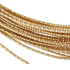 18 Gauge 33 Feet Engraved Textured Gold Wire