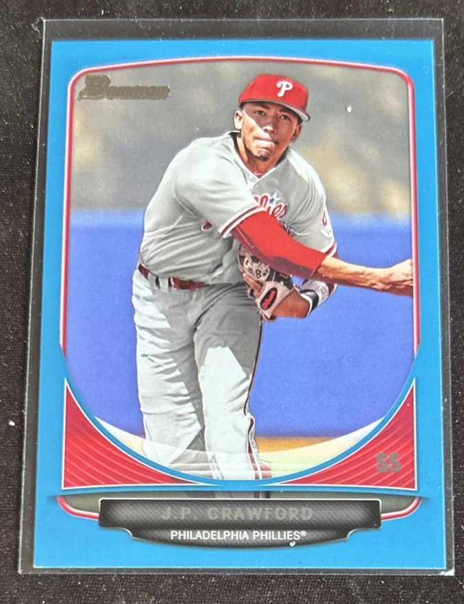 J.P. Crawford 2013 Bowman Draft Picks & Prospects Blue #263/500 Mariners SP