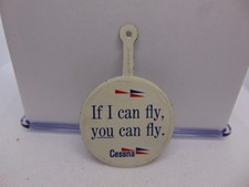 Vintage Advertising Tab Pin 2" Cessna If i can Fly, you can Fly See Local Dealer