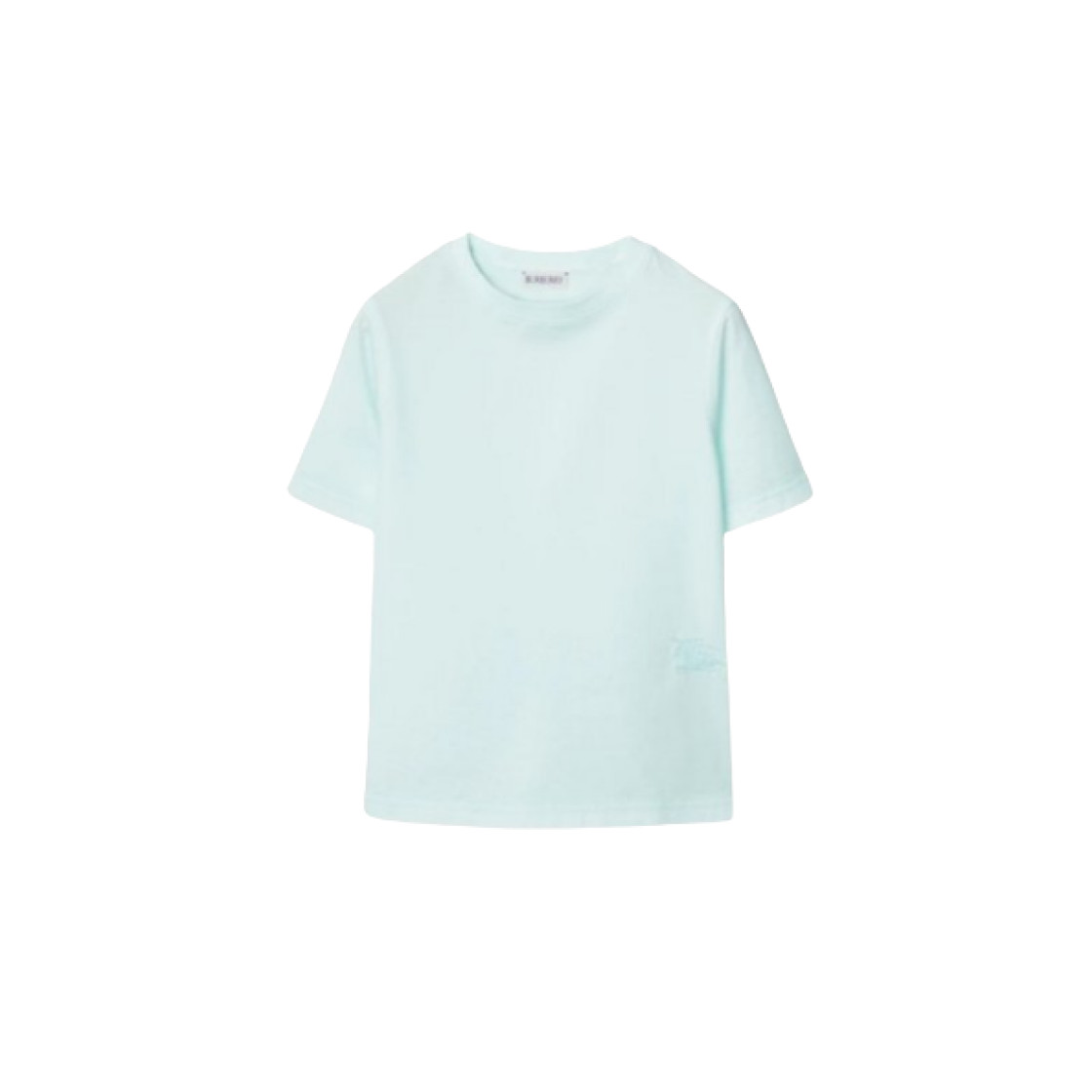 Burberry Kids Pastel Mint Cotton Short Sleeve T-Shirt