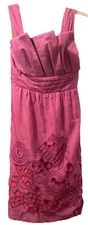 voom by joy han U.S.A. purple&pink Embroidered Sleeveless Mini dress size S