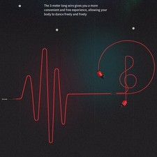 Superior Stereo Music With Extra Long Cables Wired Earbuds With Powerful Bass