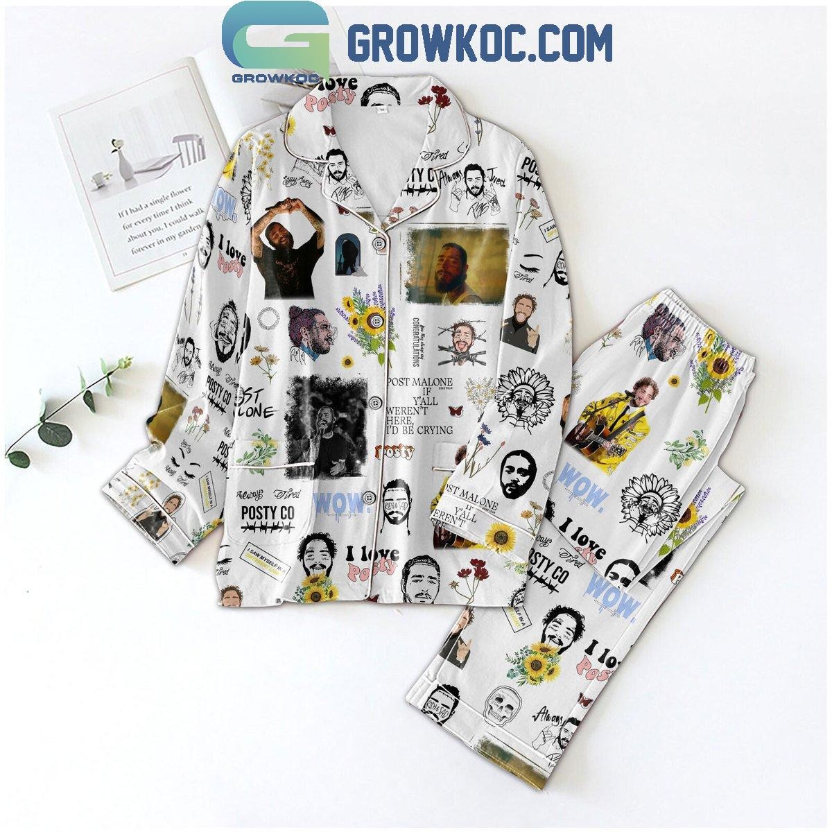 Post Malone F 1 Trillion I Love Posty Polyester Pajamas Set