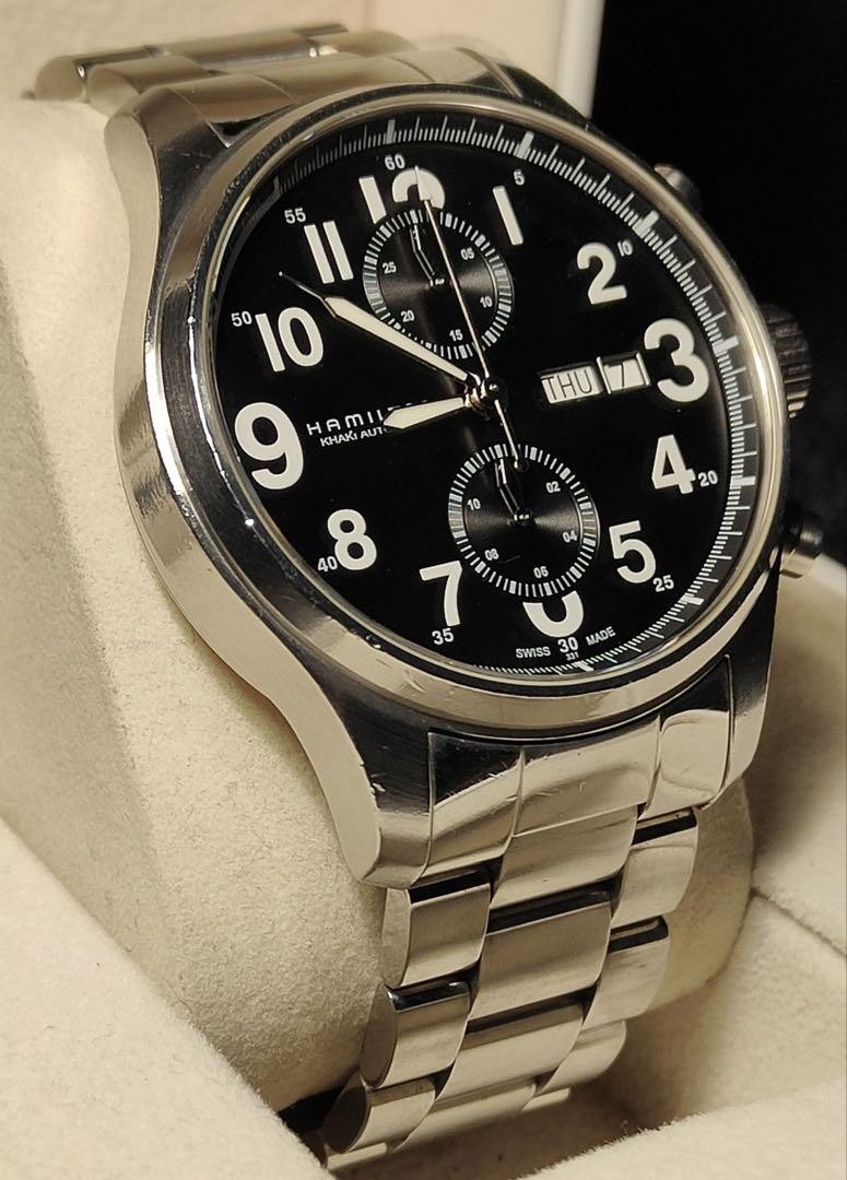 HAMILTON Khaki Officer Jazzmaster Men's Automatic Silver W44mm  Analog