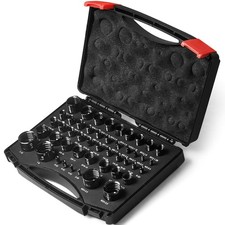 Nut and Bolt Thread Checker 25 Inch  22 Metric Identifier Thread Gauges 47pcs