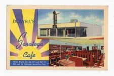 Amarillo, TX - Route 66 Saratoga Cafe - Texas Roadside Eatery Postcard