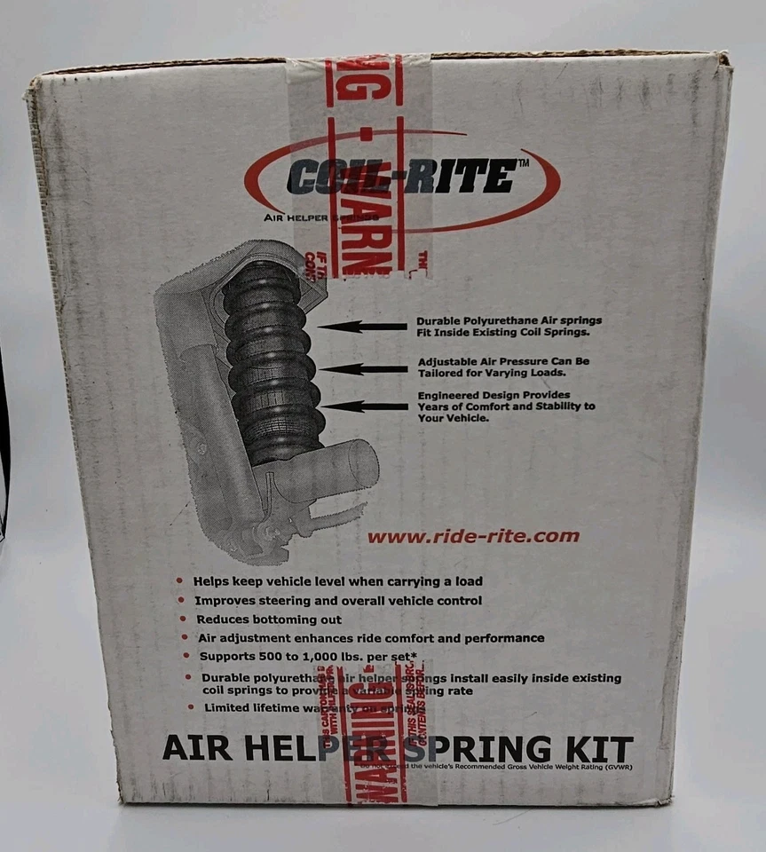 Muelles auxiliares de aire traseros Firestone 4155 Coil-Rite para Toyota Sienna 2004-2024 Foto 4 de 4