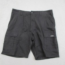 Wrangler Cargo Shorts Mens 38 Black Relaxed Fit Utility Stretch Workwear Casual