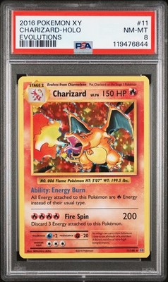2016 POKEMON XY EVOLUTIONS #11 CHARIZARD-HOLO PSA 8 | eBay