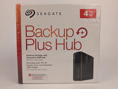NEW & SEALED Seagate Backup Plus Hub STEL4000100 4TB External USB 3.0 Hard Drive