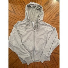 Athleta Light Gray Zip Hoodie