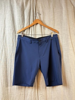 Travis Mathew Golf Shorts Mens 34 Blue Performance Stretch Chino Casual Summer