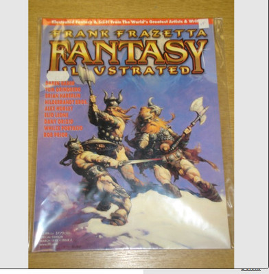 FRANK FRAZZETTA FANTASY ILLUSTRATED #5 VF 1999 MARCH QUANTUM CAT US MAGAZINE >