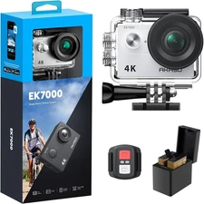 AKASO EK7000 4K30FPS 20MP WiFi Action Camera with EIS Ultra HD 131FT Waterpro...