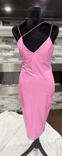 SHEIN Women  s Pink PVC Full Slip Strappy Solid Wireless Size medium