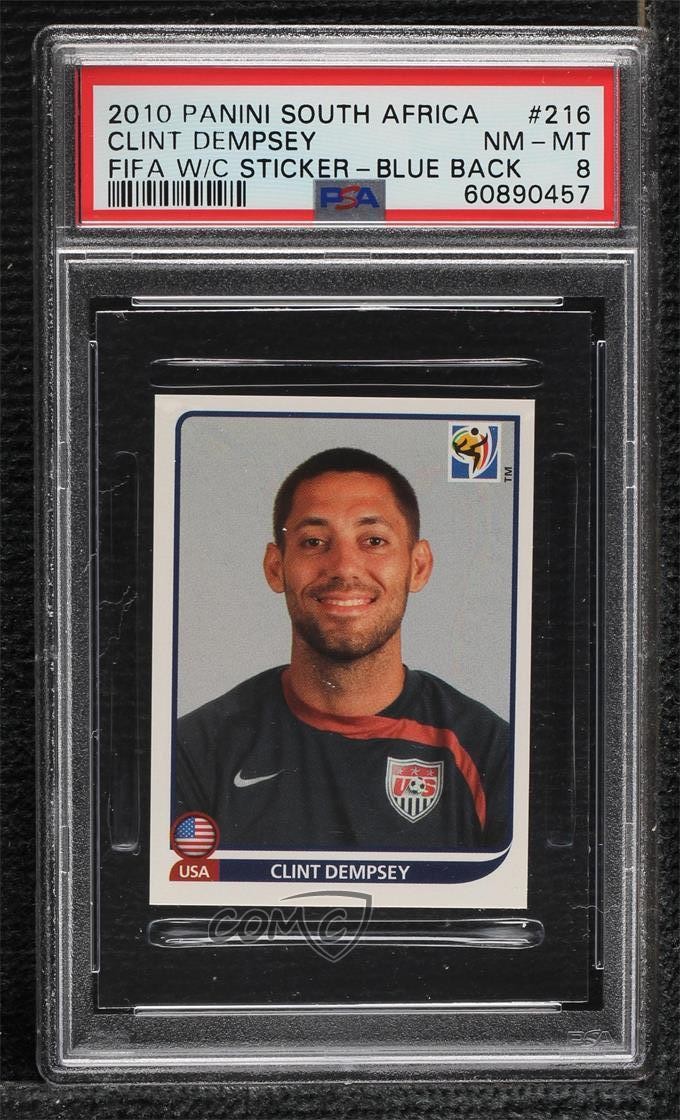 2010 FIFA World Cup South Africa Album Stickers Blue Back Clint Dempsey 0h2x
