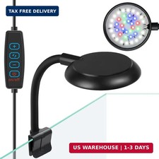 Clip on Aquarium Light Mini Fish Tank Light USB Moving Lamp with Dimmable 3 Mode