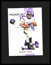 2007 Sidney Rice Rookie Card Patch Playoff NFL Playoffs /50 #128 Vikings . rookie card picture