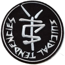 Suicidal Tendencies Round Patch One Finger Punk Embroidered Iron On