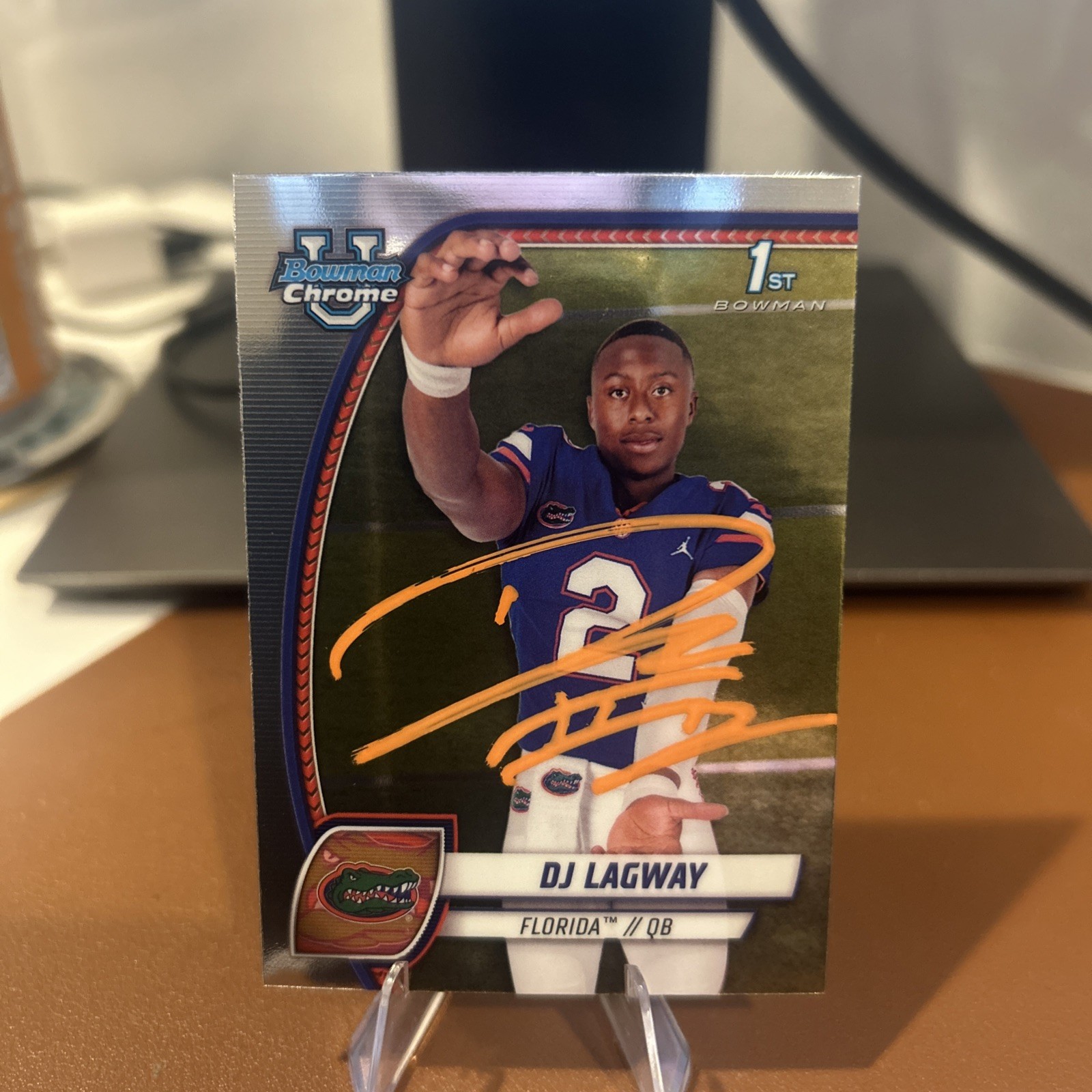 2024 Bowman University Chrome DJ Lagway #63 (RC) on card auto