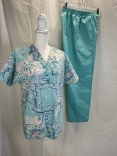 Crest Nursing Scrubs green SET Sz S, healthcare, surgical tech, ,dental, vet