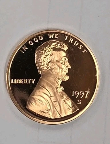 1997-S Lincoln Memorial Cent Proof — photo from the most recent tracked eBay sale