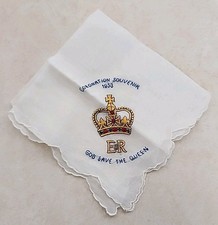 Pañuelo para mujer Coronation Souvenir God Save The Queen 1953