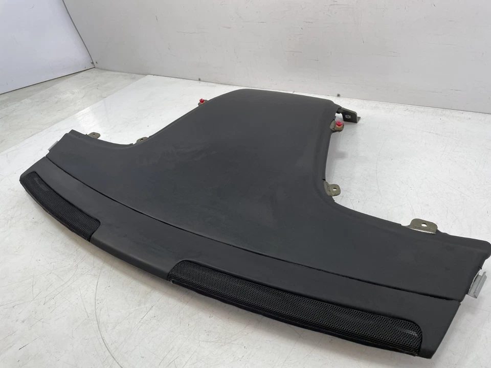 ✅12-17 原始设备制造商宾利欧陆 GT 后包裹架装饰面板黑色皮革 — 第 2/4 张图片