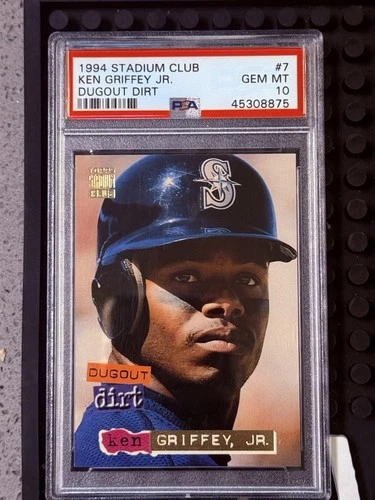 Ken Griffey Jr 1994 Topps Stadium Club #7 Dugout Dirt PSA 10