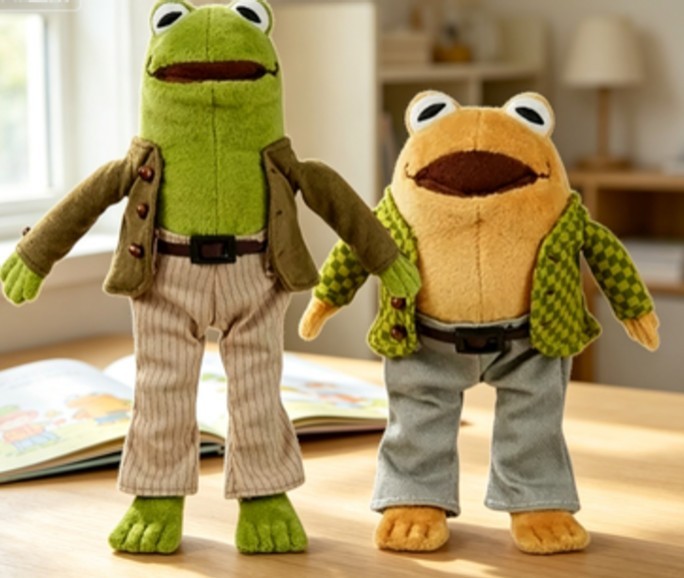 2026 NEW Frog And Toad Plush Set Of 2 Stuffed Animal Small Sekiguchi Plush Toys