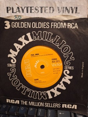 PAUL ANKA DIANA / PUT YOUR HEAD ON MY SHOULDER / LONELY BOY RCA  7'' VG++  VINYL