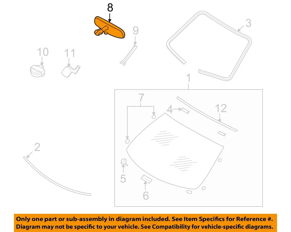 Espejo retrovisor interior delantero central usado se adapta a: Nissan Altima 2011 con navegación Foto 3 de 4