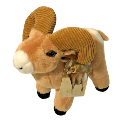 Wild Republic Bighorn Sheep 8 inch Plush Soft Stuffed Animal Brown Cuddlekins